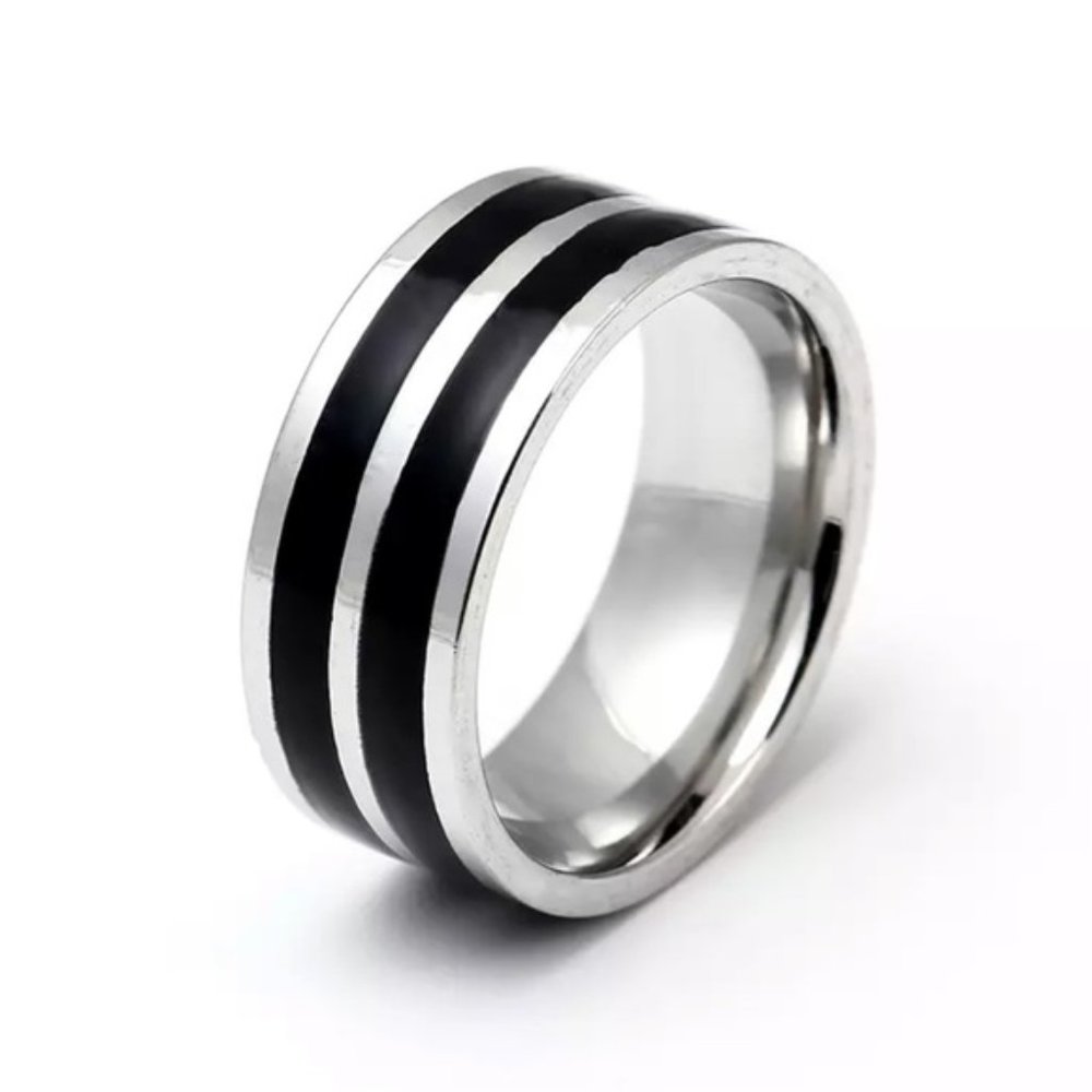 8mm Stainless Steel Ring For Men / Women